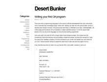 Tablet Screenshot of desertbunker.com